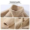 JEANSWEST LIFE Men's Casual Stand Collar Double-Sided Fleece Jacket