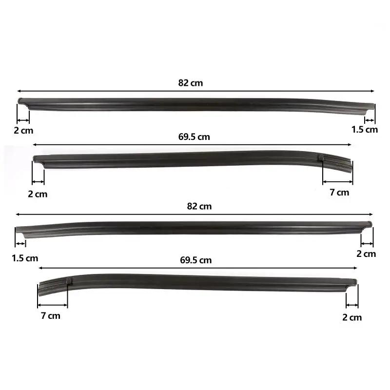 Новые 4 шт./комплект автомобильных аксессуаров наружное стекло молдинг отделка уплотнитель резиновый уплотнитель для Toyota HILUX SR5 четыре двери 2005-2015