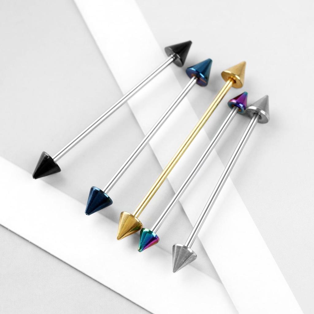 Набор сережек для хряща из нержавеющей стали Double-Arrow и пирсинг для пупка