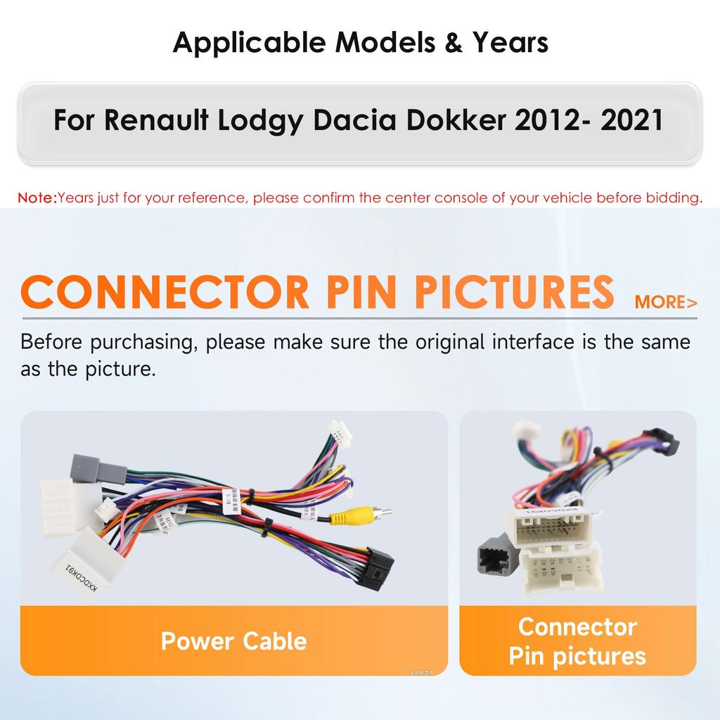 OSSURET Головное устройство Навигация GPS Android для Renault Dokker/Lodgy Dacia 2012-2021 Snapdragon AI Автомагнитола Мультимедийный плеер Android Auto Carplay