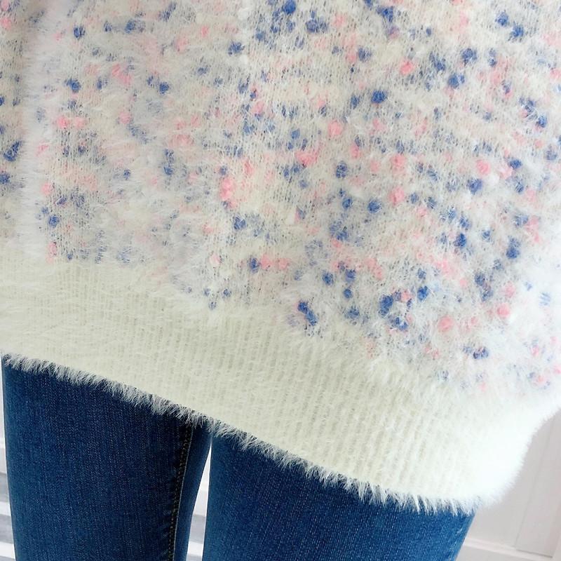 VANGULL Брендовый женский бархатный свитер из искусственной норки, весенне-осенний свитер, свободный корейский стиль, утепленная рубашка в ленивом стиле для верхней одежды