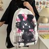Graffiti Print Schoolbag Women's Lightweight Cute Backpack Junior High School Student Backpack