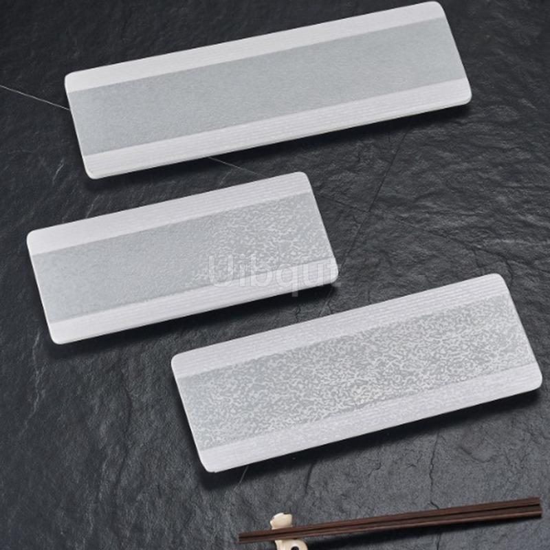 Японская посуда в стиле Ваби-саби из меламина Суши Длинные прямоугольные блюда Премиальная тарелка для говядины Блюда для барбекю Плоская тарелка для демонстрации Plato