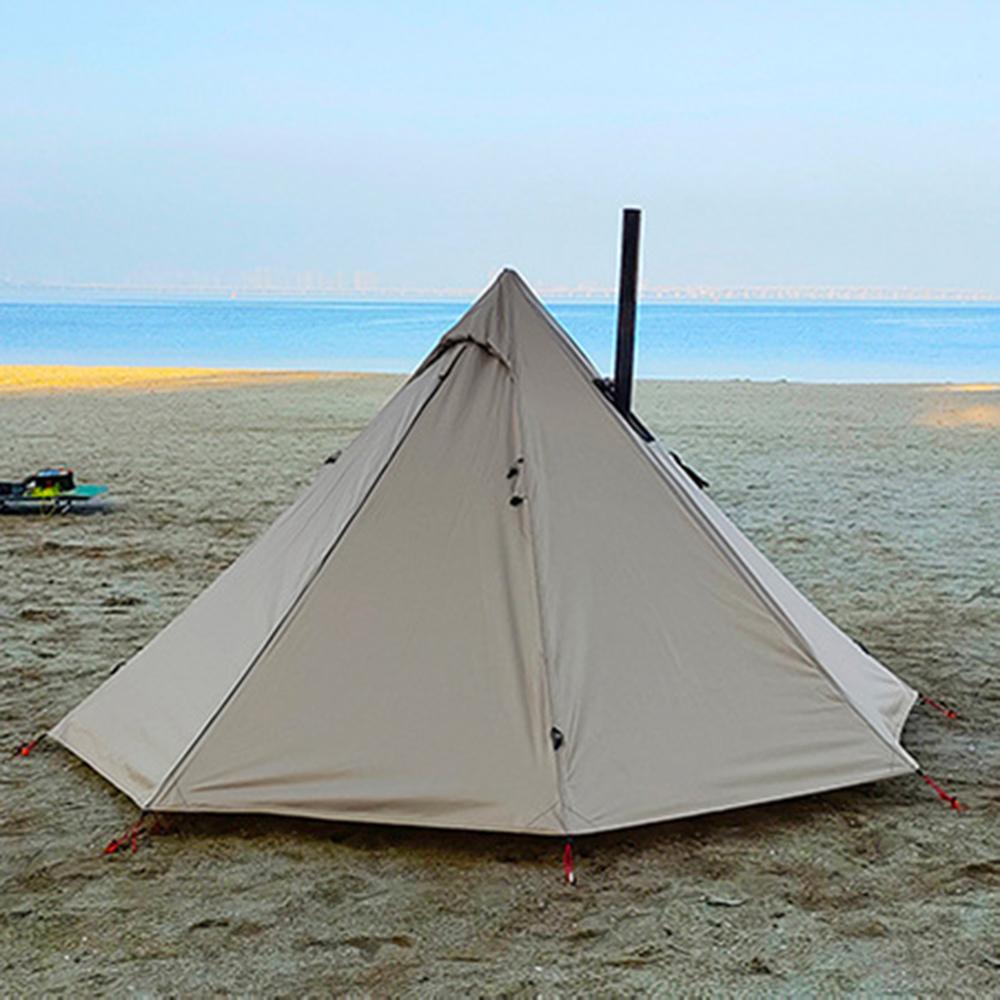 Палатка-типи для кемпинга, уличная палатка-пирамида, палатка для одиночных людей, типи, горячая палатка для кемпинга, пешего туризма
