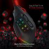 Redragon M811 Aatrox MMO игровая мышь 15 программируемых кнопок проводная игровая мышь RGB эргономичная естественная рукоятка сборка 10 боковых макроклавиш программное обеспечение DIY