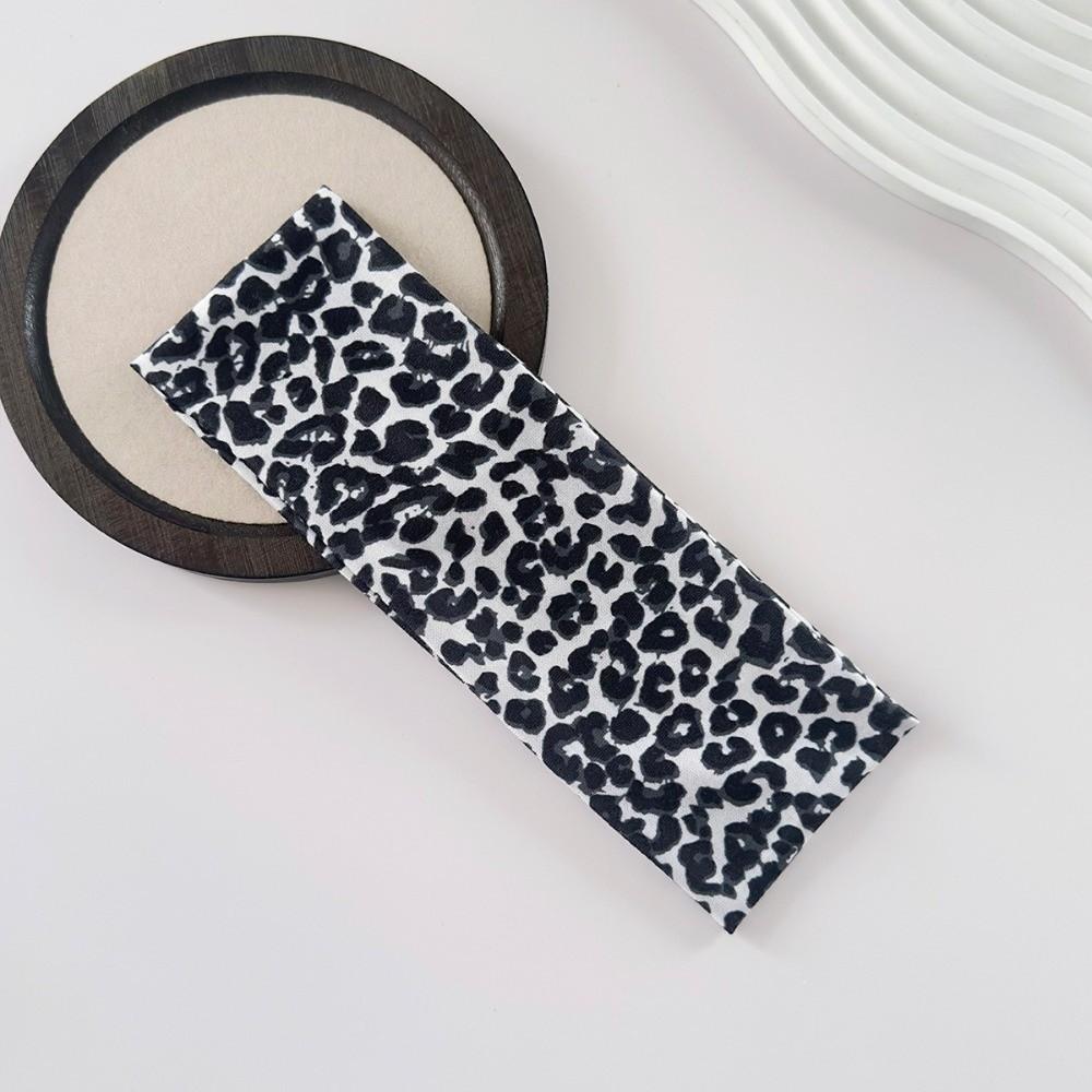 High Elasticity Leopard Print Headband Sweat Absorbing Wide Brim Headband New Yoga Headband Sports