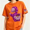 Alice's Adventures in Wonderland Cheshire Cat Anime Cartoon 2026 Newest Trend Harajuku Men and Women Fashion Casual Cotton T-shirt
