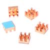 5Pcs Pure Copper Mini Heat Sink Memory Ram Adhesive Back Cooling For Mos Ic Chipset Radiator Cooler Heatsink