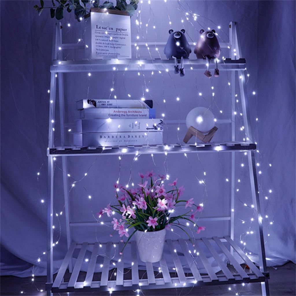 Каскадные огни для рождественской елки, 8 режимов 200 рождественских светодиодных гирлянд, огни для рождественской елки с кольцом