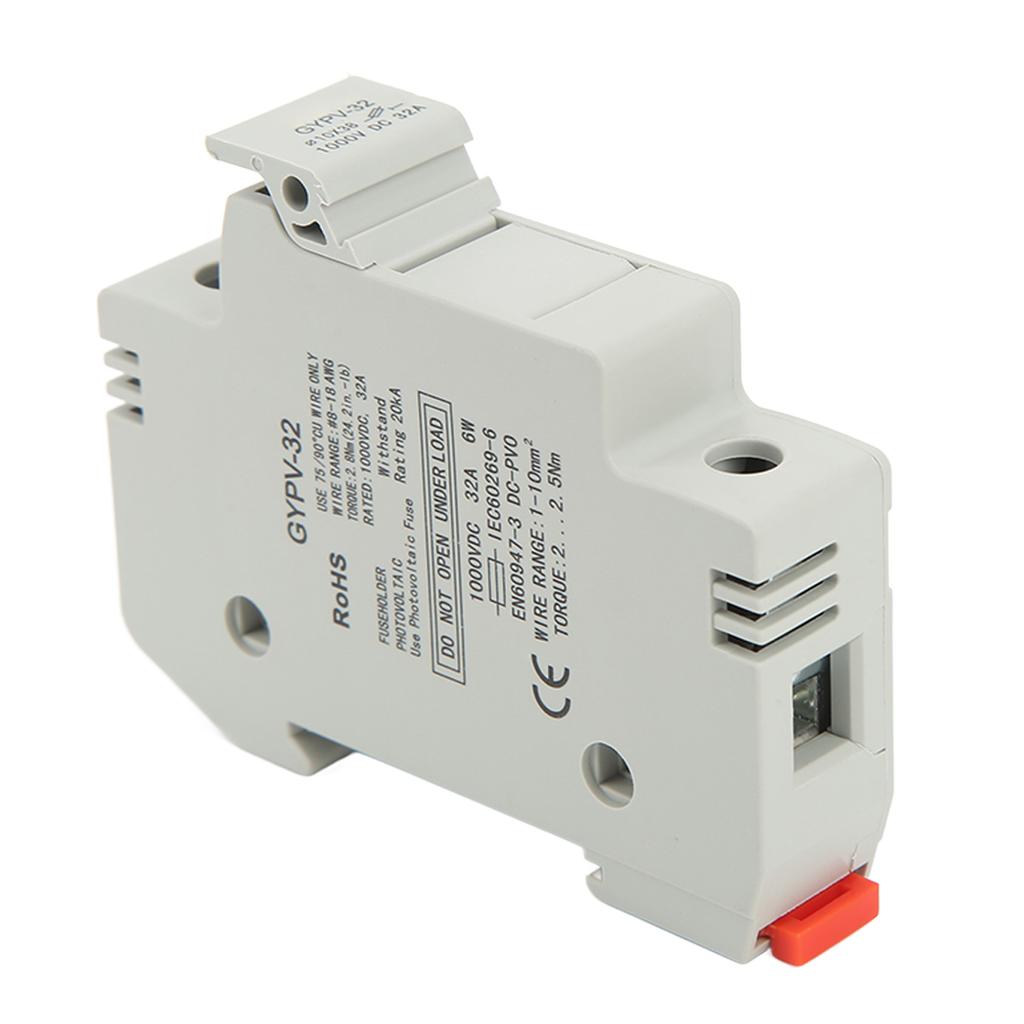 Держатель предохранителя Miniget 1P 32A, огнестойкий, основание держателя предохранителя из ПК для фотоэлектрической системы генерации электроэнергии