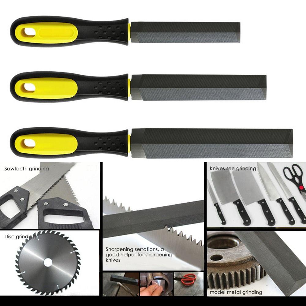 С ручкой TPR напильник для обрезки пилы мелкозубчатый рашпиль напильник для пилы точилка для заточки ручного инструмента