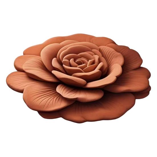 Floral Plush Floor Mat Non-Slip Absorbent Diatomaceous Earth Rug 3D Visual Flower