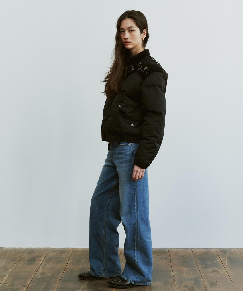 Fritur Western Puffer Jacket Black_F254Jp06