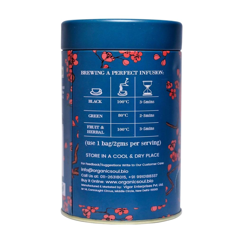 Чай с органической Колосистой и Перечной Мятой (20 пак, 2 г), Two Cool Fusion of Organic Peppermint & Spearmint, Organic Soul