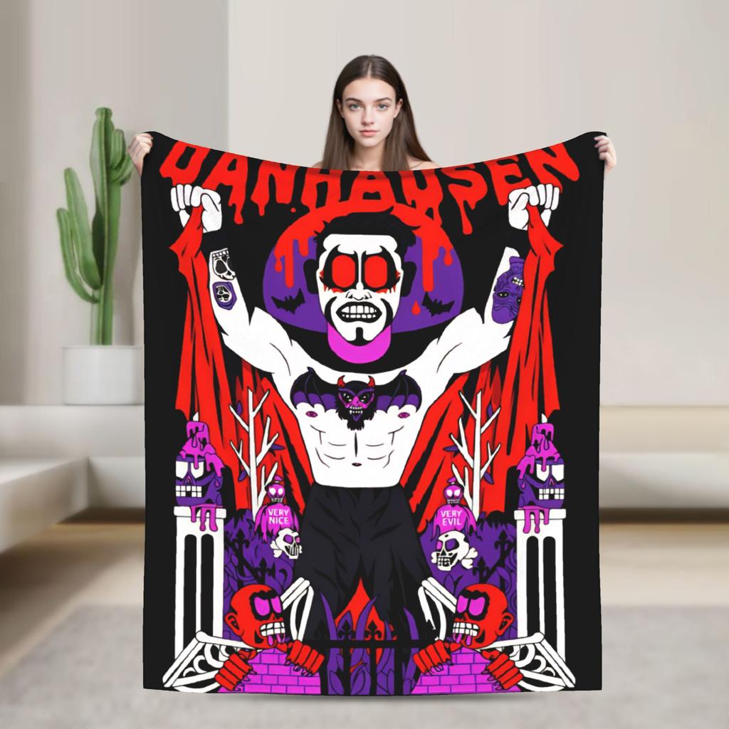 Very Evil Danhausen Wrestler Blankets Flannel Decoration Portable Soft Throw Blanket for Home Bedroom Bedspread
