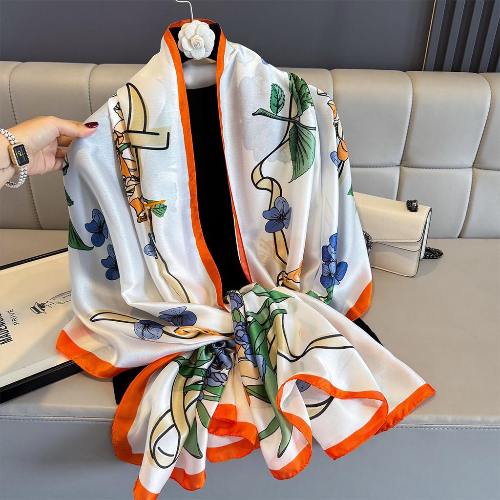 Женские 180*90 см модные красивые мягкие шелковые шарфы женские женские шаль хиджаб накидка платок бандана кашне пляжное парео