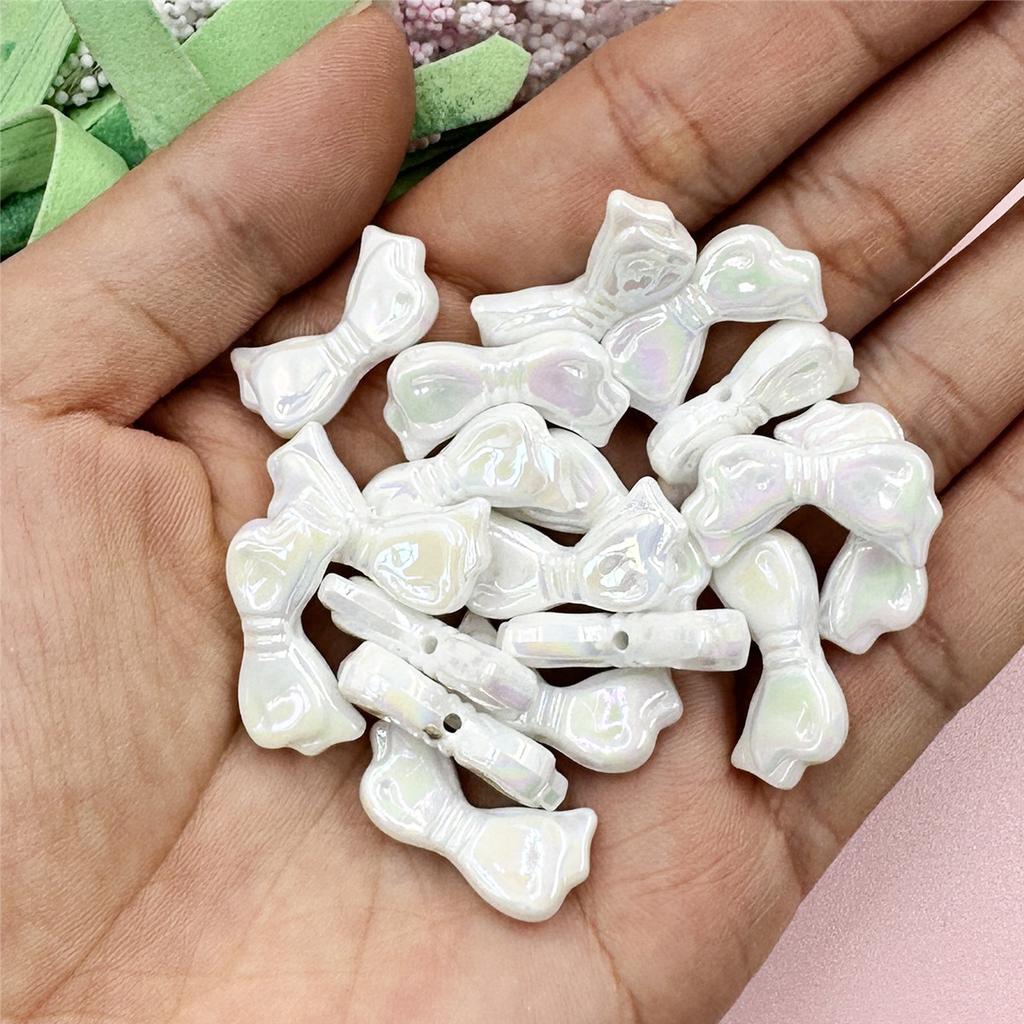 20 шт. 11,1*21,8 мм 9 цветов модные акриловые банты свободные бусины для браслетов ожерелья изготовление ювелирных изделий