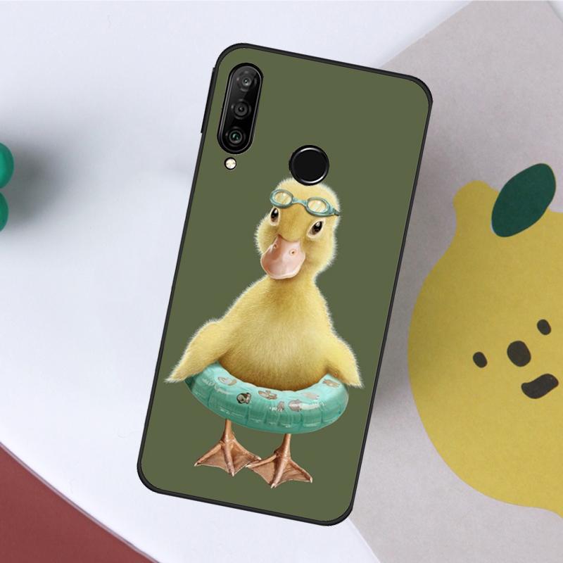 Милый Мультяшный Утенок Для Huawei Nova 7i 8i 11i 12i 12s Y73 Y70 Y90 Y60 Y72 Y61 Y91 9 10 SE P40 Lite P30 Pro Чехол