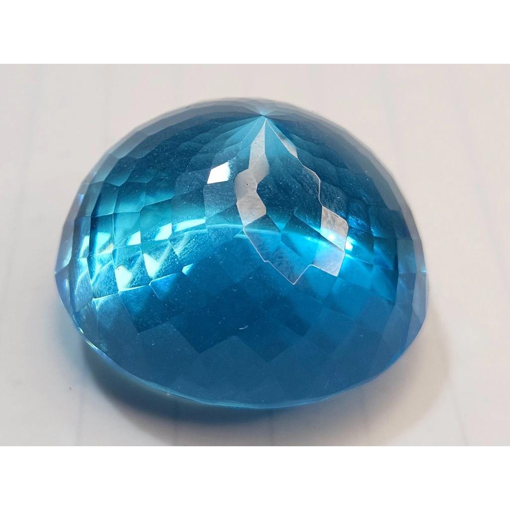 Sky Blue Topaz Natural 152.05 Ct Round Cut Stunning Certified Loose Gemstone