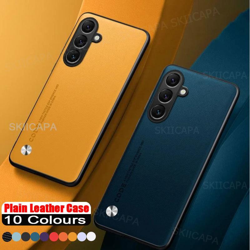 Для Samsung A17 Чехол из ПУ-кожи под карбоновое волокно для Samsung A07 A17 Матовый противоударный мягкий чехол-накладка Защита Funda