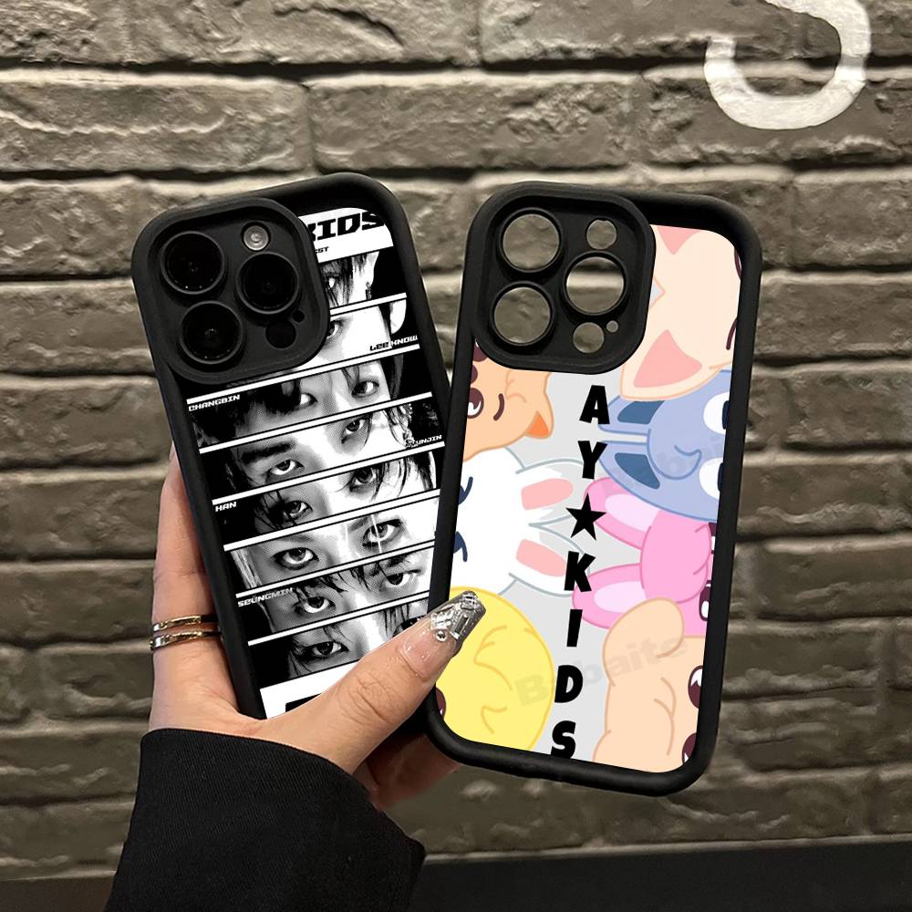 1PC Fashion Kpop S-Stray-Kids Phone Case for iPhone 17 16 15 14 13 12 11 Pro Max Plus Silicone Shockproof Case