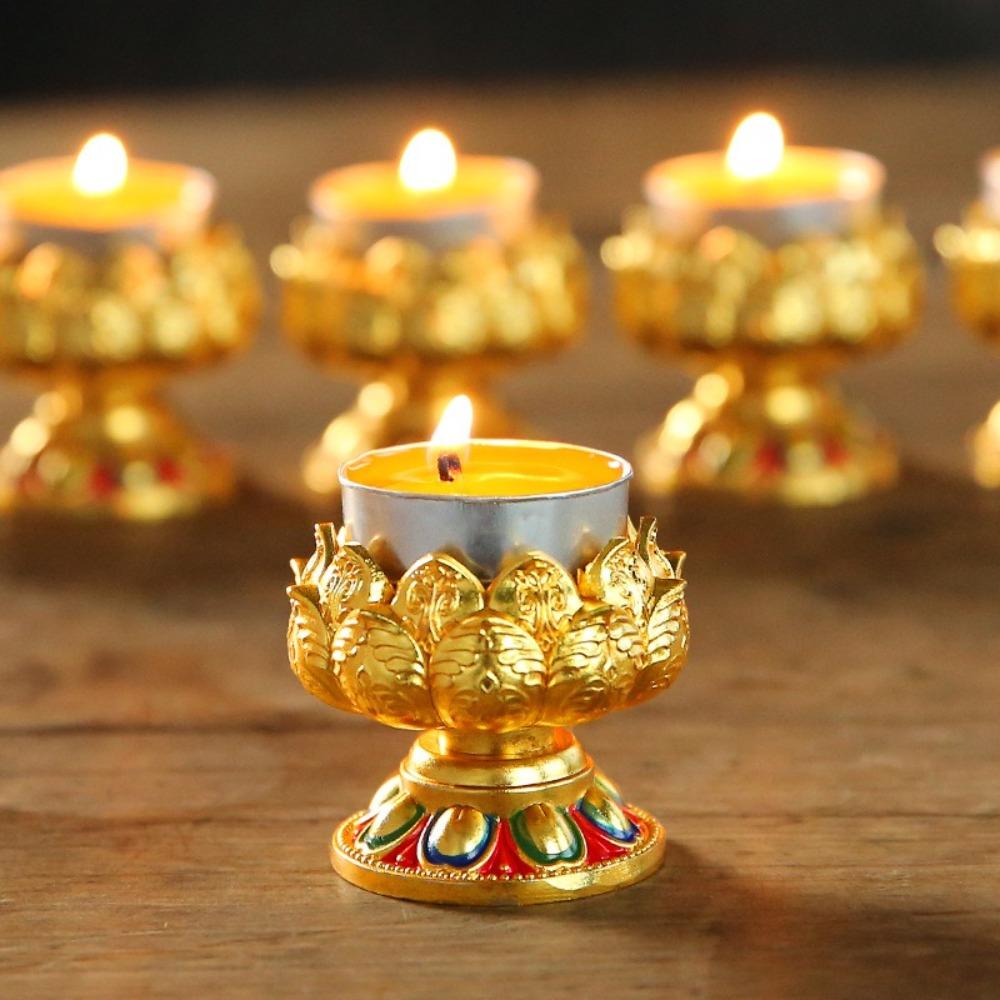 Handicraft Candle Holder Mini Candle Cup Feng Shui Accessories Candle Base  Temple