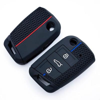 Силиконовый чехол-обложка для корпуса автомобильного ключа для Vw Golf 7 Gti Polo T-Cross T-Roc Touran Tiguan Для Skoda Octavia Rapid Kodiaq Fabia
