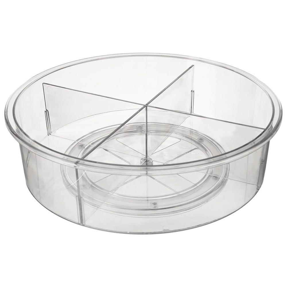 Rotating organizer container, divided, 30 cm