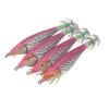 14PCS Luminous Squid Hook Lure Double Row Hooks Artificial Shrimp Lure Squid Jig  Saltwater Fishing