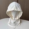 Sunscreen mask hat integrated summer sun hat women's full face ice silk breathable scarf cycling face towel neck hat