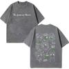 Anime The Apothecary Diaries Print Vintage Washed Tshirt Men Women Hiphop Tshirt Summer Casual Cotton Loose Tshirts Fan Gifts