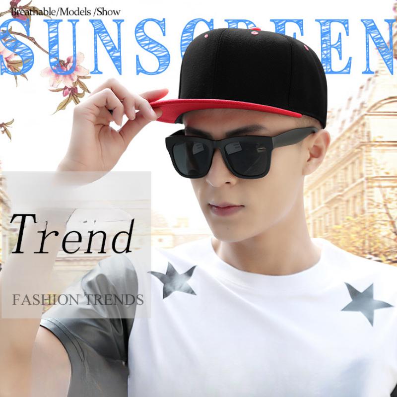 ZEXIN HIPHOP Регулируемая солнцезащитная кепка с плоскими полями с утиным языком для мужчин и женщин Бейсбольная кепка в стиле хип-хоп Bboy Кепка с плоскими полями для уличных танцев