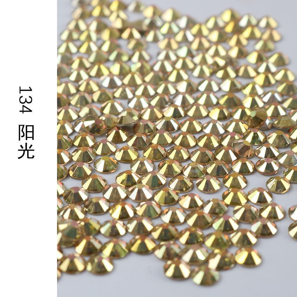 Круглый стеклянный страз DIY маникюр бриллиантовая ювелирка, наклейка-дрель для аксессуаров чехла мобильного телефона, хрустальное стекло плоское дно имитация бриллианта