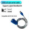 USB-кабель к RS232, 9-контактный, последовательный, с разъемом "мама", промышленного класса