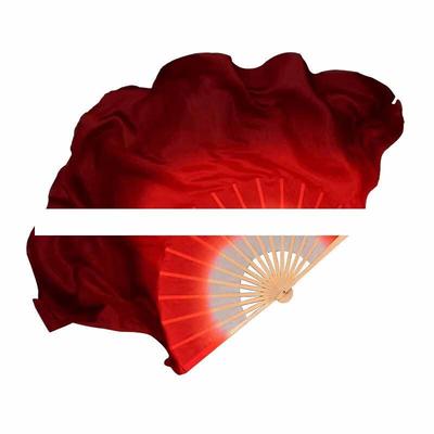 WEZHO Классический танцевальный веер из искусственного шелка