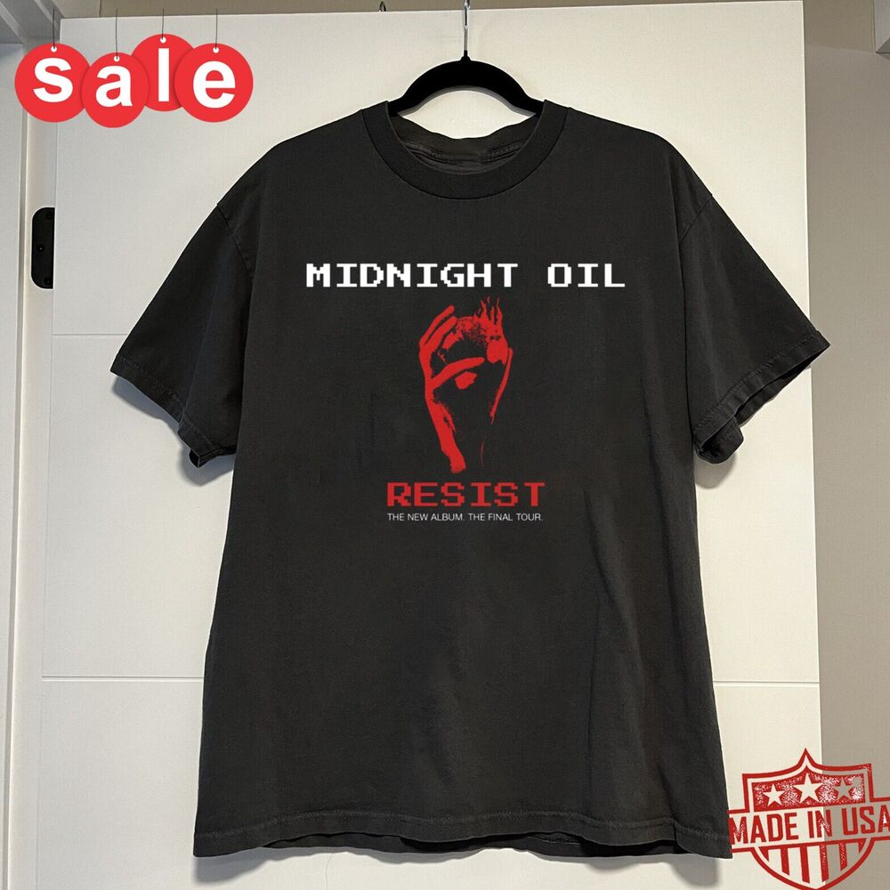 Новая рубашка Midnight Oil resist Подарок для фанатов Унисекс S-5XL Футболка NI474 Унисекс Футболка