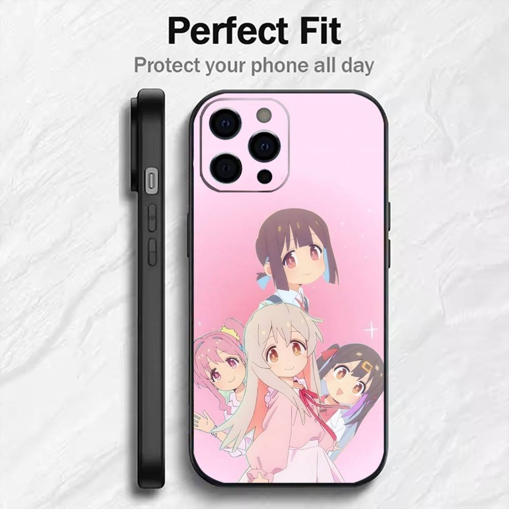 Чехол для телефона в стиле аниме TS Style Onii-chan Wa Oshimai для iPhone 17, 16, 15, 14, 13, 12 Plus, Max, мягкий силиконовый, черная крышка