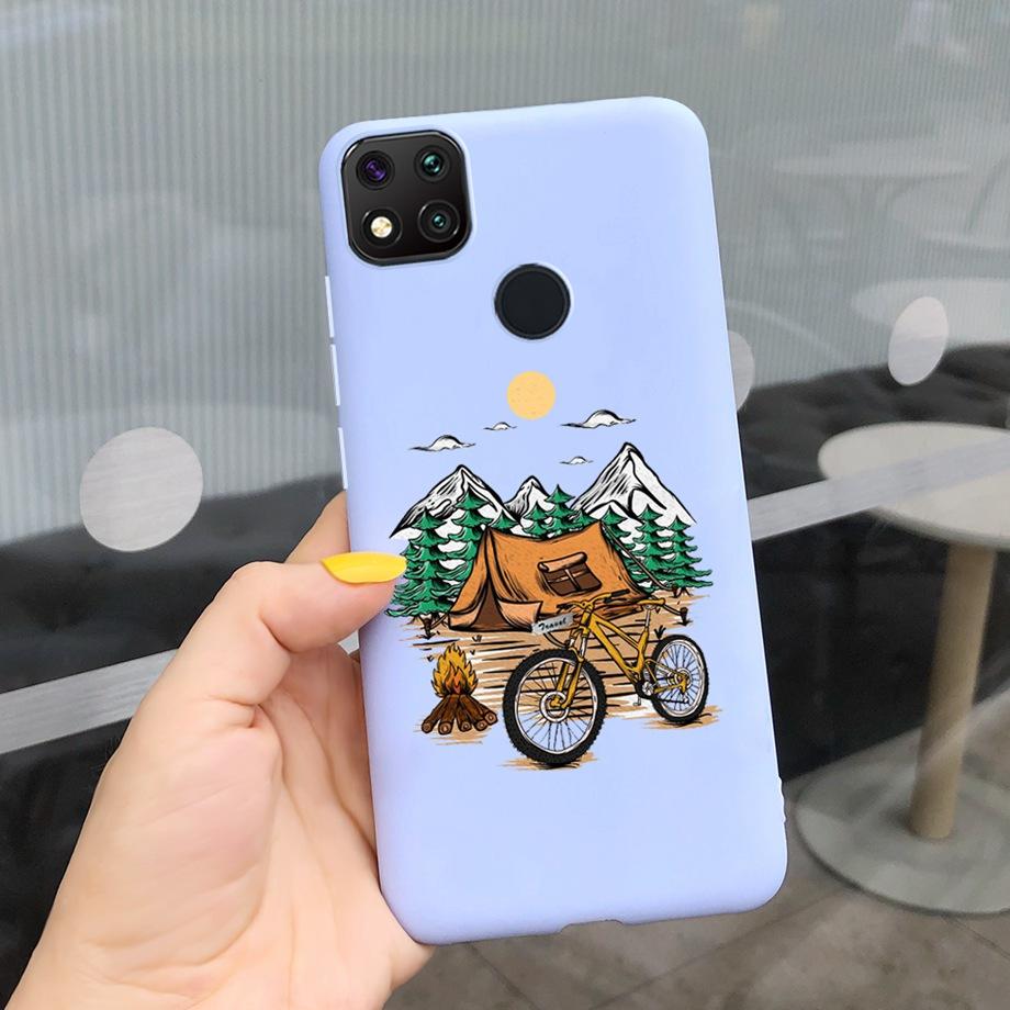 Чехлы Для Redmi 9C Чехол Xiaomi Redmi 9C NFC Чехол для телефона Мягкий чехол для телефона Ударопрочный бампер Redmi9c 9 C Xiomi Силиконовый МЯГКИЙ Чехол