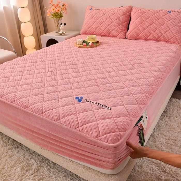 Новый графеновый молочный флис с хлопчатобумажной простыней, теплое и быстро нагревающееся покрывало, защитный чехол для дома Simmons