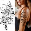 Purple Rose Jewelry Water Transfer Tattoo Stickers Women Body Chest Art Temporary Tattoo Girl Waist Bracelet Flash Tatoos Flower