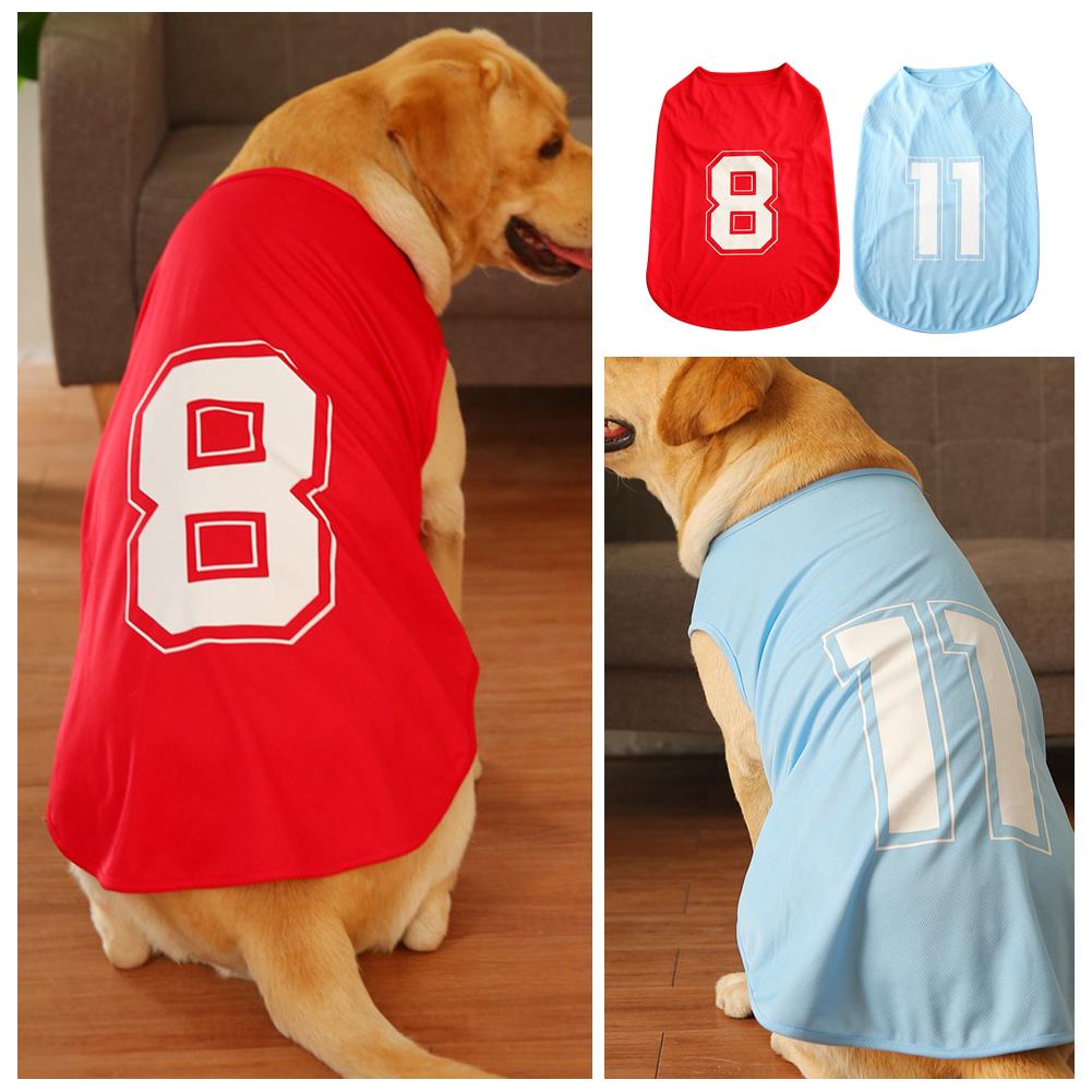 Spring Dog Clothes Breathable Basketball Digital Clothing Pet Quick-drying Large Dog Sweat Shirt Pet T-shirt Vest Outdoor