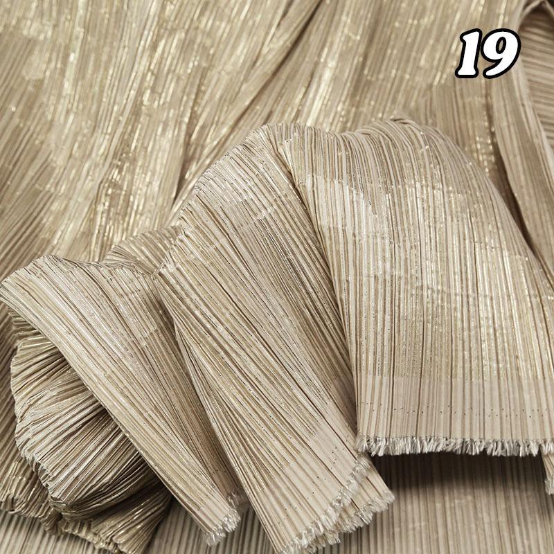 Gradient Organ Pleated Fabric Wrinkle Texture Fabric Wedding Background Printmaking Costume Material Decor Designer Fabric