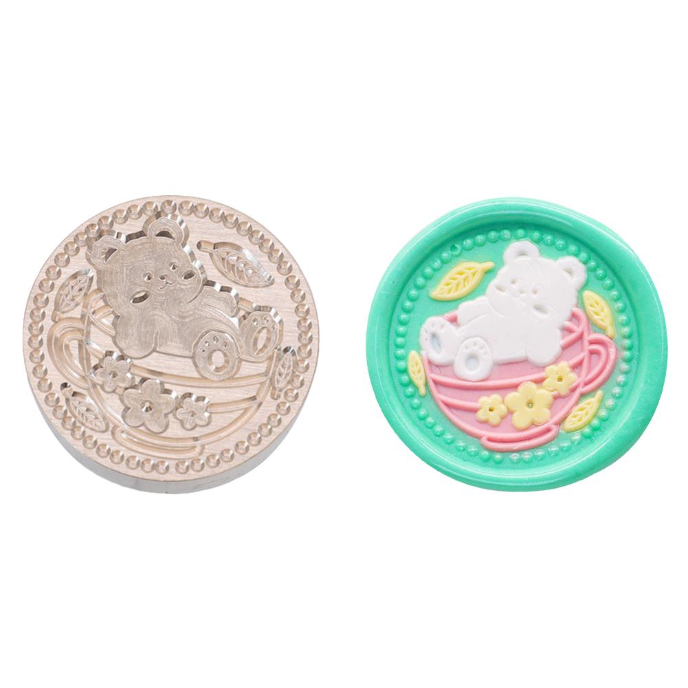 Медная голова серии животных, сделай сам, ручная учетная запись, эмалированная медная голова для свадебной открытки