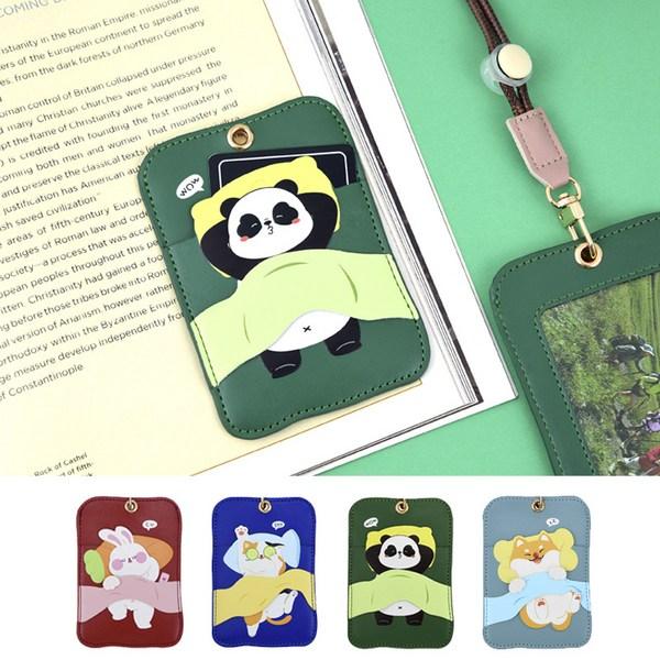 Кошелек Prahome Sleeping Animal с ожерельем и ожерельем для карточек с несколькими карманами