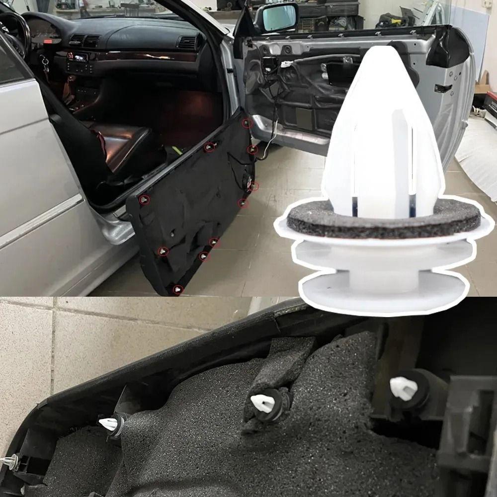 50/100pcs With Seal Ring Door Panel Clip Retainer Fastener for BMW E34 E36 E38 E39 E46 M3 M5 Z3 X5