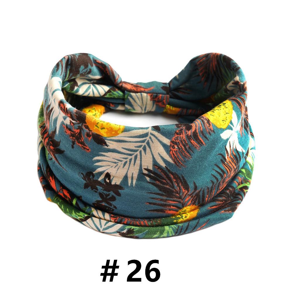 Женские повязки на голову в стиле бохо, хлопковые широкие тюрбаны, повязки на голову, нескользящие эластичные спа-повязки для тренировок, йоги, повязки на голову, банданы для бега, аксессуары для волос