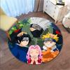 Famous cartoon NARUTO protagonist Uzumaki Naruto round carpet soft home decoration anti-slip door mat outdoor picnic mat carpet M1