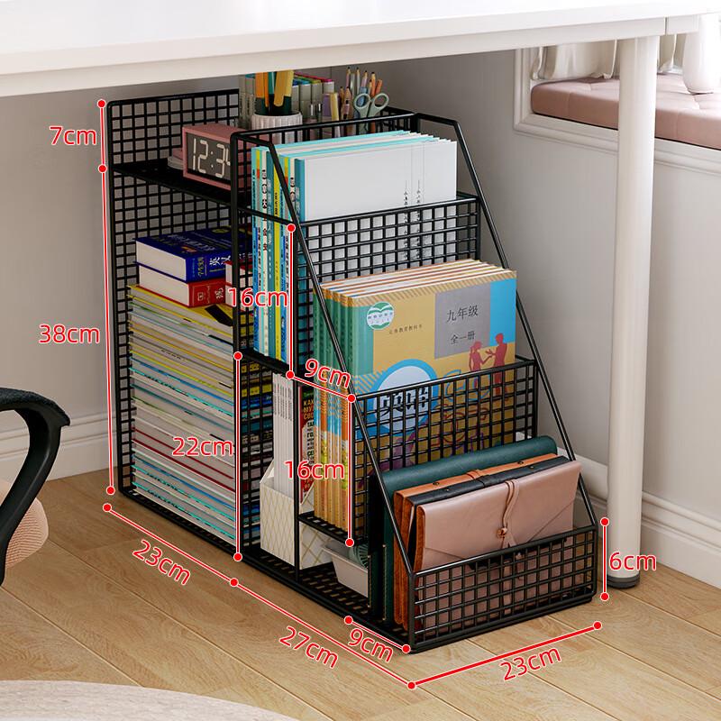Zhaiwanjia White Metal Ladder Bookshelf