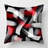 Современный Красно-Черный Цвет Абстрактный Геометрический Чехол для Подушки Домашний Декор Чехол для Подушки Диванная Накидка Чехол для Подушки