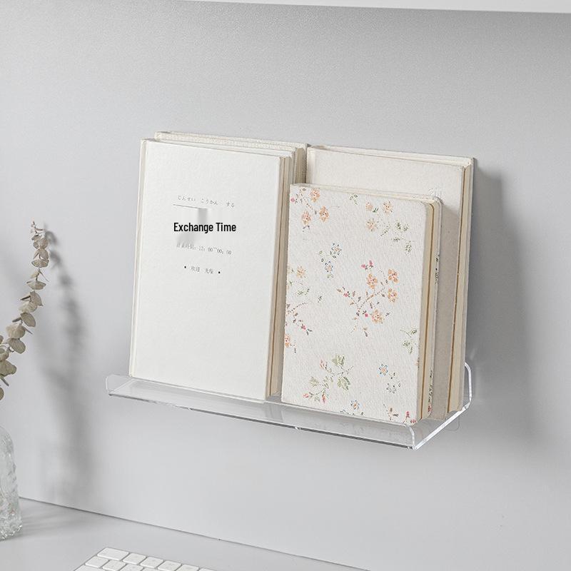 Акриловая настенная полка для хранения без сверления для ванной и общежития для разных вещей